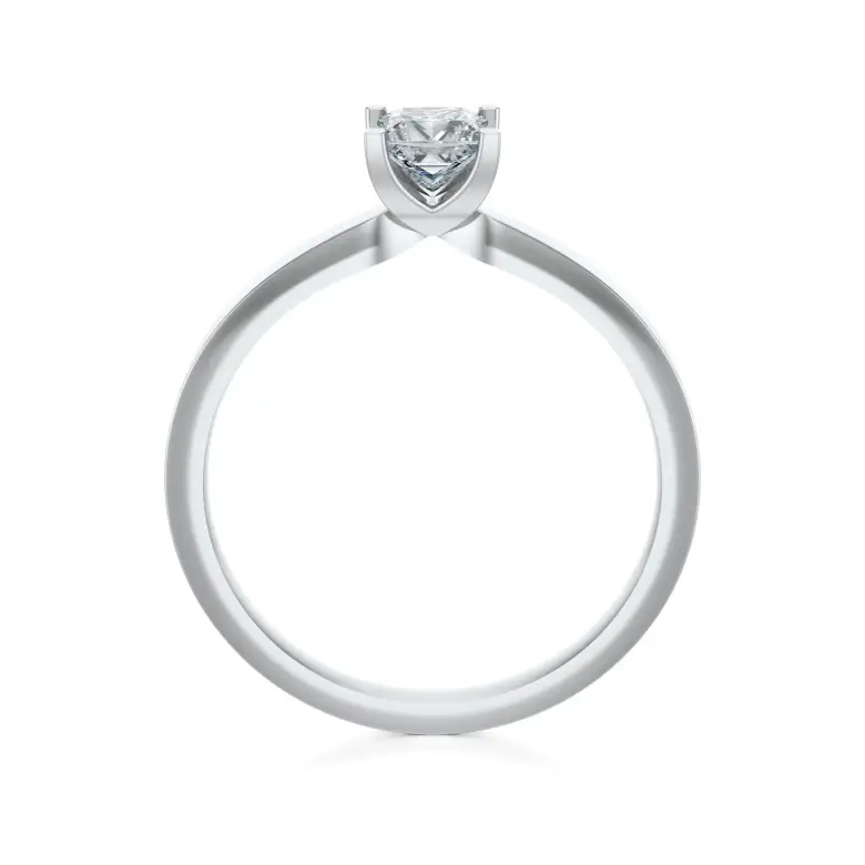 Pierścionek z białego złota z diamentem AJPZ_117